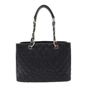 Chanel GST Tote Bag Caviar Skin Black